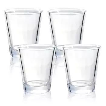 BCnmviku Espresso Shot Glass Термостойкое стекло Стакан для ликера Унция Чашка для вина Бокал для виски Водка Izakaya Restaurant Cafe Набор стаканов 1.5OZ/45ML