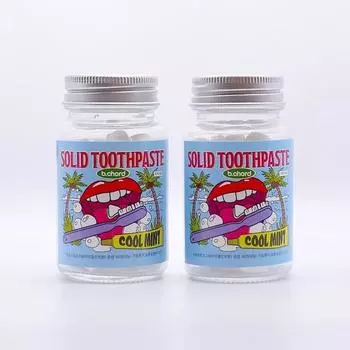 Bcode Eco Твердая зубная паста 60 2шт Содержит фтор, предотвращает неприятный запах изо рта, кариес, отбеливание, заболевания десен, удаляет зубной камень, 42г