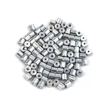 BCR011 100 шт. Ремонтный комплект для намотки стеклоподъемника автомобиля, стальной трос, концевой штифт, стопорная втулка, обжимная заклепка 6x5,6/1,7 мм