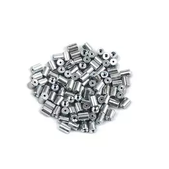 BCR013 100 шт. Ремонтный комплект для автомобильного стеклоподъемника, стальной трос, концевой штифт, стопорная втулка, обжимная заклепка 6x8/1,7 мм