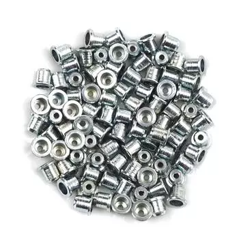 BCR034 100 шт. Ремонтный комплект для намотки стеклоподъемника автомобиля, стальной трос, концевой штифт, стопорная втулка, обжимная заклепка 8x6,75/1,7 мм