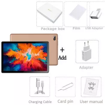 BDF G15 10,1 дюйма, 8 ГБ + 256 ГБ, Android12, планшетный компьютер, 3G/4G LTE/5G/WIFi Standard version золотой