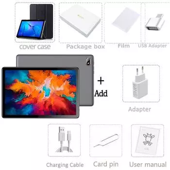 BDF G15 10,1 дюйма, 8 ГБ + 256 ГБ, Android12, планшетный компьютер, 3G/4G LTE/5G/WIFi Standard add cove case серый