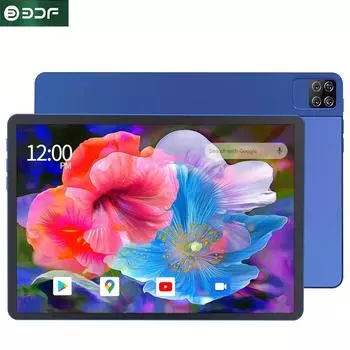 BDF Новый 10,1-дюймовый планшетный ПК, восьмиядерный процессор, 8 ГБ ОЗУ, 256 ГБ ПЗУ, 4G, сеть, матовые планшеты 10.1 серый