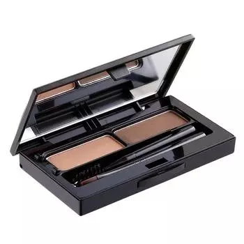BDIVOB Mega Brow Pact 5,5 г, нет. 1 светло-коричневый + средне-коричневый, 1 шт.