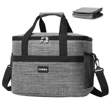 BDLMWH охладитель большой холодный и теплый складной можно переносить или хранить обед изолированный отлично подходит для занятий спортом коробка для вишневого цвета, емкость, 35 л, 3 слоя