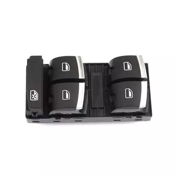 BDP1219 передняя дверь водителя, хромированный цвет, главный переключатель, реле, кнопка управления стеклоподъемником 4F0959851H для A3 A6 Q7