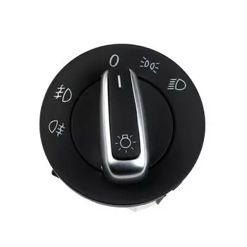 BDP188 Хромированная ручка переключателя управления фарами 3C8 941 431C для Golf 6;Пассат;Jetta;Тигуан;Туарег;Кэдди; EOS;Туран;Транспортер Т6