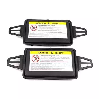 BDP524-1, 2 шт., козырек от солнца, косметический чехол для зеркала и зеркало, черный для Mercedes W210 W211 2108102510 2118100410