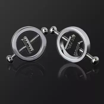 БДСМ 1 пара зажимов для сосков Металлические зажимы для груди Стимулятор сосков Эротические игрушки Секс-рабыни Ограничения Секс-игрушки для пар Игры для взрослых