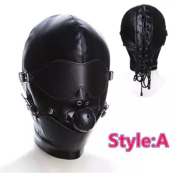 БДСМ бондаж с ртом-мячом для парных игр стиль A или B Style:A