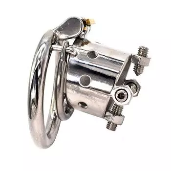 БДСМ CB Lock Клетка для пениса для мужчин Кольцо на член Сексуальное рабское кольцо из нержавеющей стали для взрослых Секс-игрушки Мошонка Рогоносец Пояс целомудрия Устройство 40mm