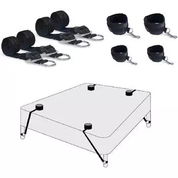 БДСМ-игры, бондаж, интимные товары, мужские игрушки для взрослых, наручники для возбуждения пары, контрольные секс-игрушки, ограничители на ножках кровати, манжеты на щиколотке S007-U2