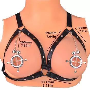 БДСМ Кожаные украшения стимулируют соски Зажим для сосков Грудь Клип Цепь Пары Рабы Взрослые Секс Игрушки Для Пар Коллекция C8007 Normal