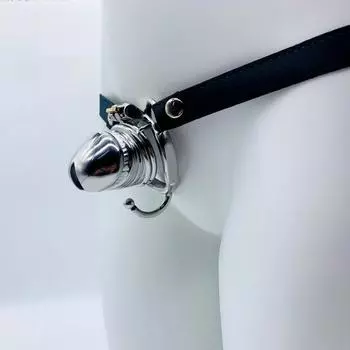 БДСМ переносная клетка для пениса из нержавеющей стали, уретральная клетка верности, кольцо на член, мужские секс-игрушки для взрослых, рогоносец, раб, мошонка 40mm