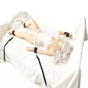 BDSM Регулируемые Ремни Ограничители для Кровати Секс Бондаж Набор для Пары Наручники Кандалы на Лодыжки с Набором для Бондажа SM Взрослые Игры Секс Игрушки