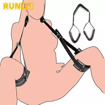 БДСМ Связывание Снаряжение Регулируемые Наручники Наручники на лодыжки Открытые ноги Ограничение Фетиш Секс Игрушки Для Женщин Пары Взрослые Игры Без Вибратор 1pc
