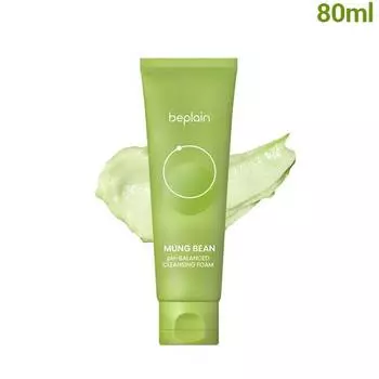 BE PLAIN Mung Bean pH-сбалансированная очищающая пенка 80 мл Foam Cleanser
