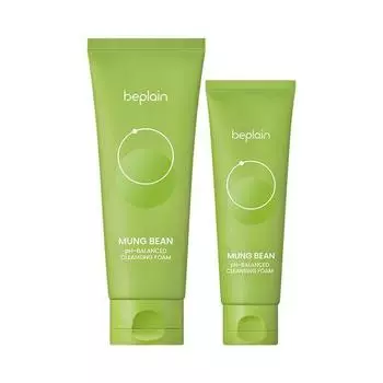 Be-Plain Mung Bean слабокислотная очищающая пенка 160 мл специальная (+80мл)