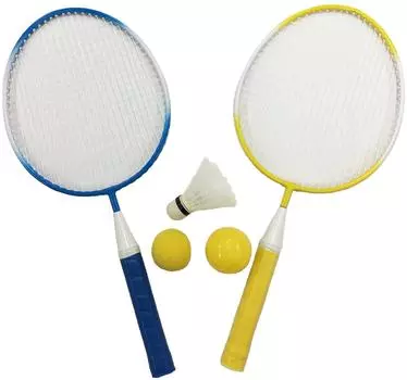 Be Smile Mini Badminton Set BlueYellow Racket Length: 46.5cm