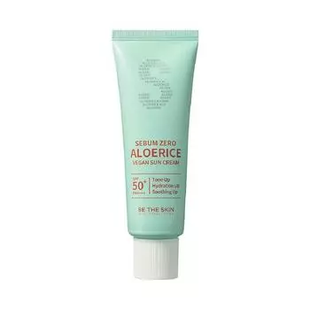 Be The Skin Sebum Zero Aloerice Веганский солнцезащитный крем SPF 50+ PA++++ 50 мл