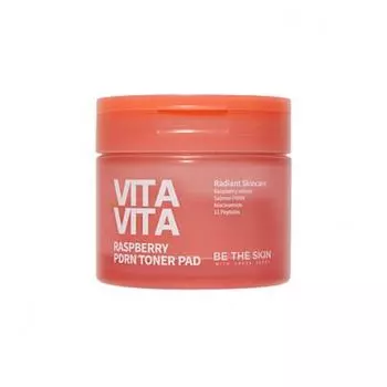Be The Skin Тонер-пэд VITAVITA Raspberry PDRN 120 мл 60 шт.