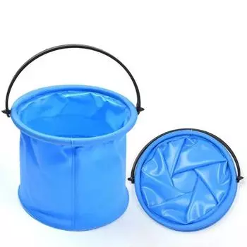 Beach Sand Toy Play Bucket Toy Folding Collapsible Bucket Gardening Tool Outdoor Sand Pool Play Tool Toy Kids Summer Favor