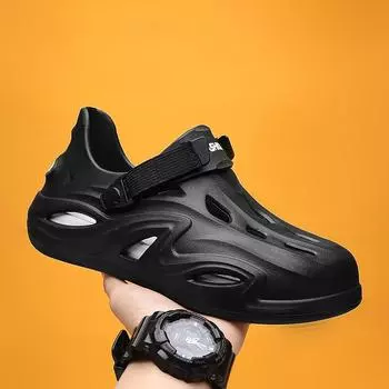 Пляжные сандалии Step On Shit Feeling, пара, нескользящие тапочки, спортивная сумка и однотонные мужские туфли с дырками 36 белый