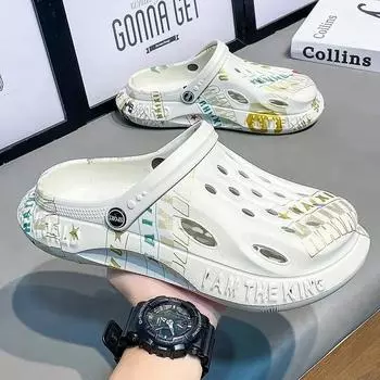 Beach Slippers for Men Eva Casual Rubber Sandals Man 2024 Fashion Original Style Comfortable Trend Pvc Cheap Liquidation Shoes 39-40
