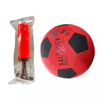Beach Soccer Ball with Air Pump, Neoprene Cover Ball, Football for Women, Men, Beach,