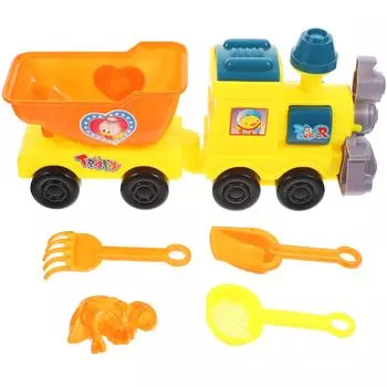 Игрушечный поезд для пляжа Детские игрушки Детский замок Игровые лопатки Набор песочница Детские наборы Пластиковые малыши