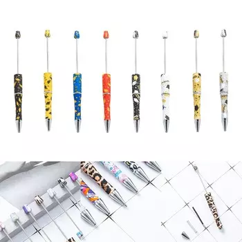 Шариковые ручки с бисером Ручка-роллер с бисером Пластиковые ручки своими руками Ручки с бисером Подарок для ребенка Студент Офис Школьные принадлежности 5