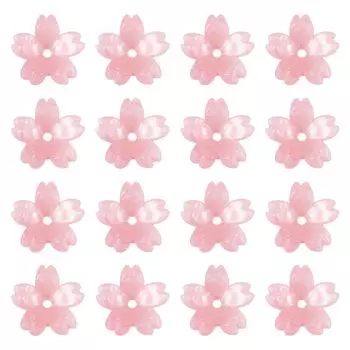 Beadthoven 20 шт. розовые смоляные колпачки для бусин в форме цветка вишни разделительные бусины аксессуары детали для ювелирных изделий своими руками материалы для рукоделия