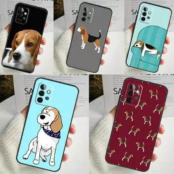 Beagle Dog Case For Samsung Galaxy A54 A34 A14 A13 A33 A53 A12 A32 A52 A71 A51 A15 A25 A35 A55 Cover Samsung A73 5G