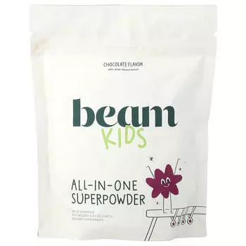 Beam Organics, Суперпорошок «Всё в одном» для детей, Шоколад, 140 г (4,93 унции)