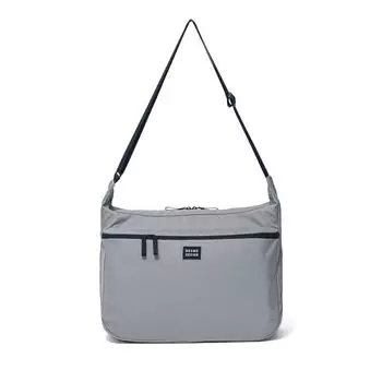 Beams Design Shoulder Bag for Men and Lightweight A4 Size Large and Small Gray Women, Polyester, Capacity, Practical, Pockets,