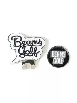 Beams Golf Short Sleeve Tee with Clip Marker White 81040071833 Men s Script, -