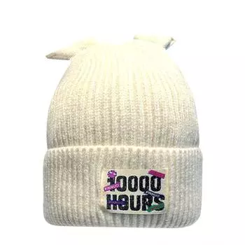 Beanie Hats Kpop Thermal Elastic Female Male Caps Autumn Winter Pattern Street Bonnet Hats M56-58cm