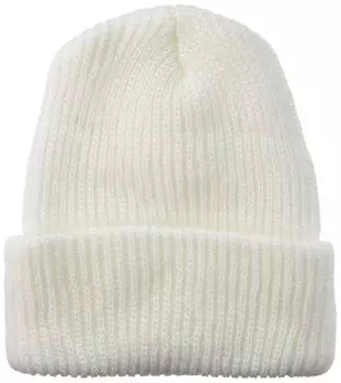 Beanie Knit Cap White Standard [Broner] белый