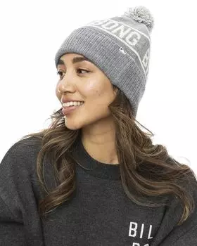 Beanie Logo Jacquard Beanie with Pom Pom BE014910 GRH [Billabon]