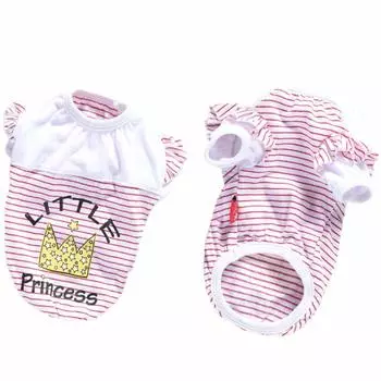 Beanspet Dog Tank Dog Dog Для маленьких и средних собак Crown Border Одежда, Верх, Одежда, Одежда, Собаки, Собаки, Домашние животные, Одежда, Милый, Весна/Лето, (Розовый, S)