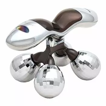 Beapro Body Roller Full Body Roller 4 Balls 4D 360 Degree Beauty Roller Splashproof Roller для спины, верхней части рук, ног, икр, уход за телом, подарок на Рождество серебряный