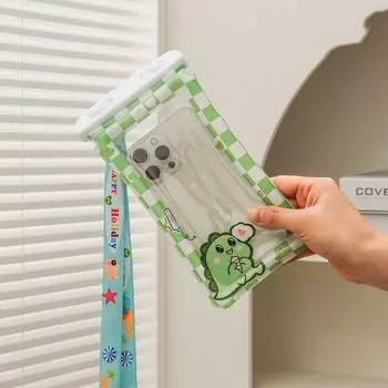 Bear Mobile Phone Waterproof Bag Cartoon Mobile Phone Pouch Thailand Water Splashing Festival style2