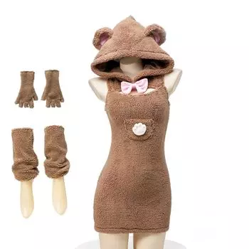 Bear Open Bear Bear Pocket Bow One Size Fits Naughty 3 Piece Set [YUEEI] Cosplay, Sexy, Chest, Bear, Claws, Ears, Moe, Cat, Lingerie, Extreme, Cute,