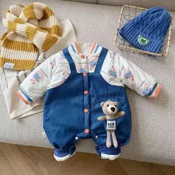 Bear Pattern Patten Dot Pats Dot Dot Speed, размер 40-73, лучшая детская одежда в Корее