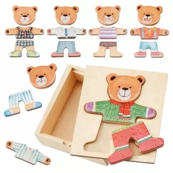Bear picture matching puzzle 1710