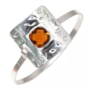 Bear Quartz Gemstone Handmade Silver Jewelry Cuff Bracelets 7 Adjustable