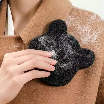 Bear Shape Sponge Cleaning Ball Sticky Hair Decontamination Anti Entanglement Laundry Sponge Clothe Dog Cat Pet Fur Remover