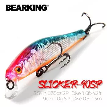 Bearking 9 см 10 г хорошие рыболовные снасти блестящие SP приманки Minnow Crank, вольфрамовый магнит, весовая система, приманка для воблера Isca, искусственная A