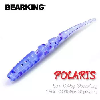Bearking Polaris 5 см 0,45 г 35 шт./пакет Рыболовные приманки Мягкая приманка Искусственная приманка Хищник Снасти Джеркбейты для щуки и окуня A